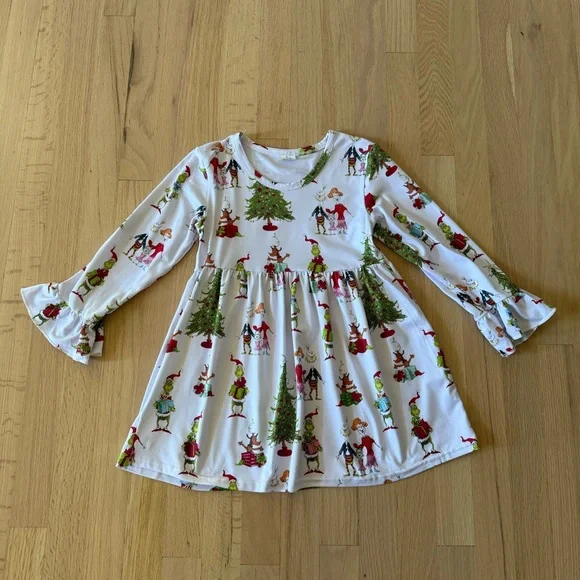 The Grinch Christmas Cute Pants Outfit, Size 6/7 - Picture 9 of 15